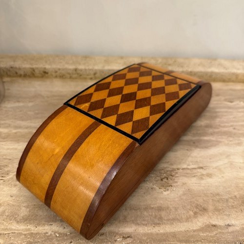 C1930 An English Art Deco Parquetry Inlaid Box