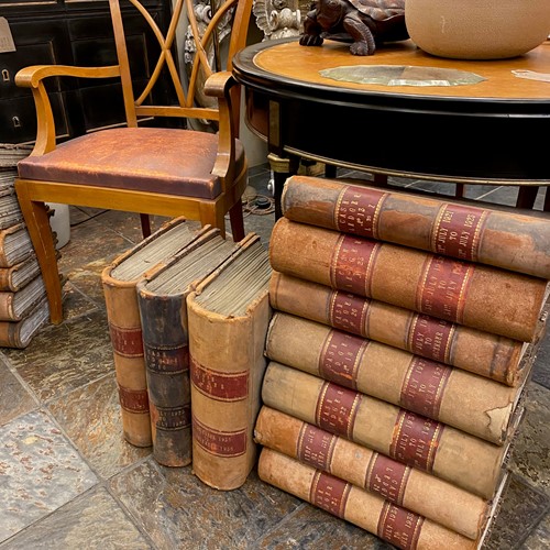 C1920-30s A Set of 17 Huge Suede Ledger Books
