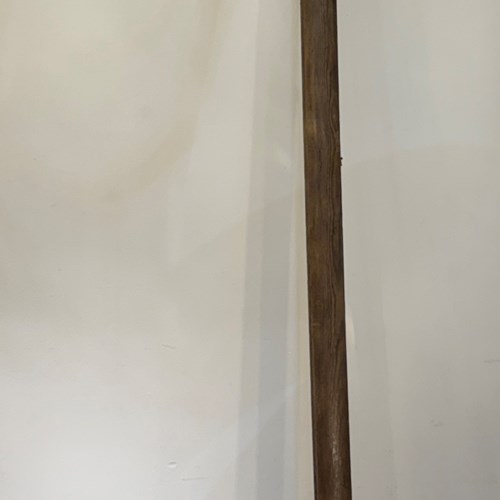 C1890 A Rare French Oak Pole Ladder