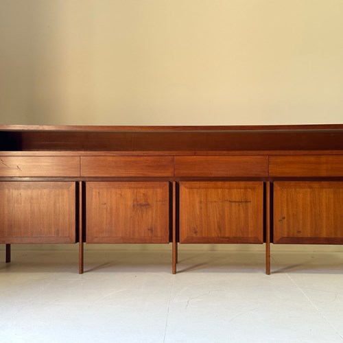 C1950 A Stylish Italian Walnut Credenzas