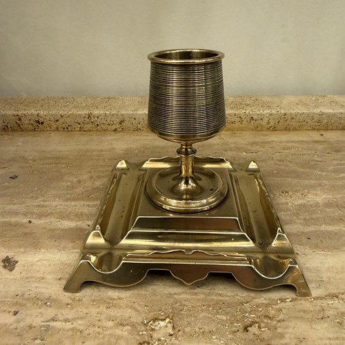 C1880 An English Brass Pub Match Striker