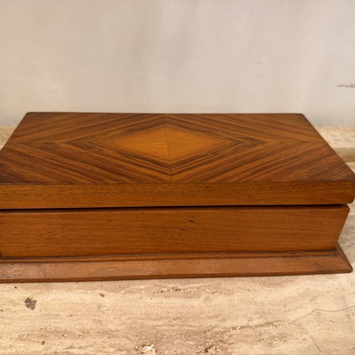 C1930 A French Walnut Box - Idea To Hide Remote Controls!