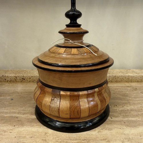 C1800 A Dutch Wooden Tobacco Jar