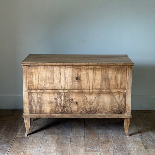 C1810 A Stylish German Walnut 2 Drawer Commode