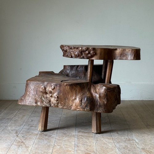 C1960 A French Walnut Occasional Multi Level Trunk Table