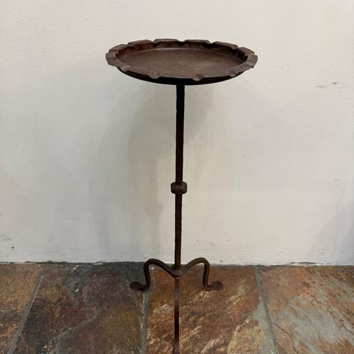C1960 A Spanish Iron Oxblood Martini Table