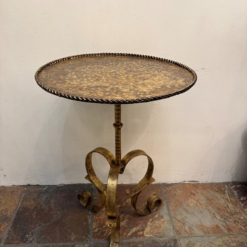 C1960 A Large Spanish Gilt Iron Martini Table