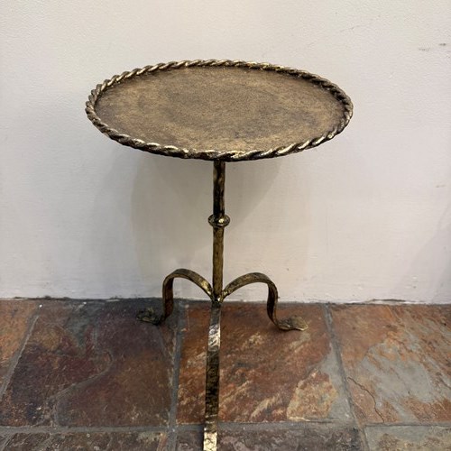 C1960 A Spanish Gilt Iron Martini Table