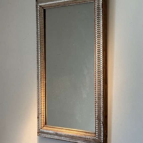 C1840 A Fine French Silvered Ripple Mirror