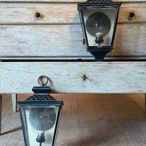 C1950 A Pair Of Stylish Spanish Wall Lanterns
