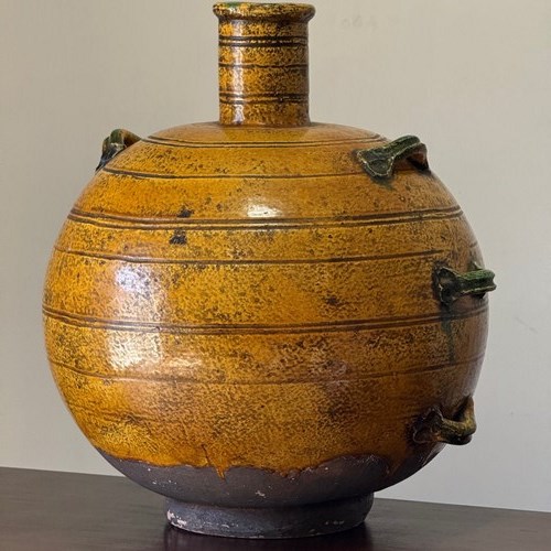 C1960 A Large Italian Terracotta Glazed Art Vase