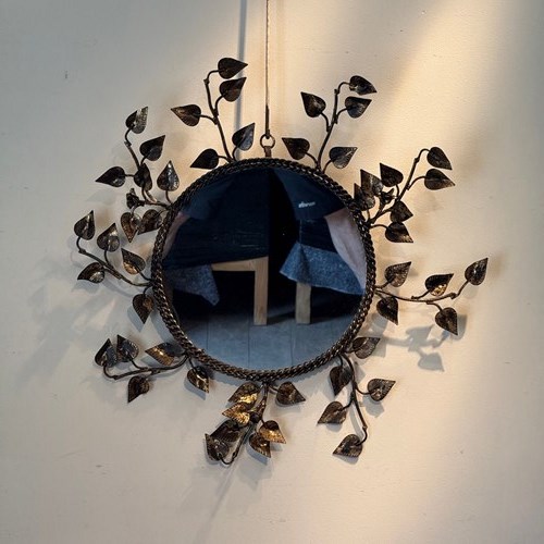 C1960 A Stylish Spanish Gilt Leaf Mirror