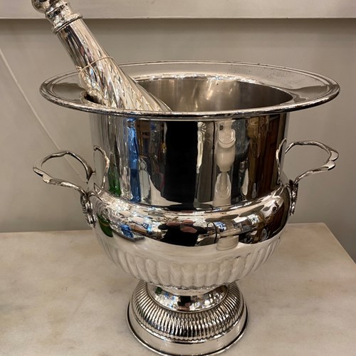 C1950 A Huge French Silver Plate Champagne Bucket