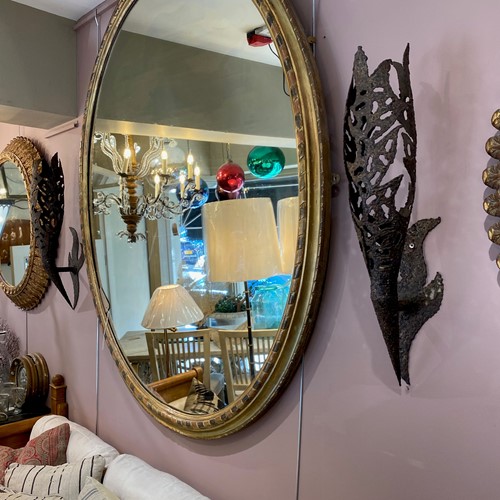 C1950 A Pair of Stylish Spanish Flame Sconces