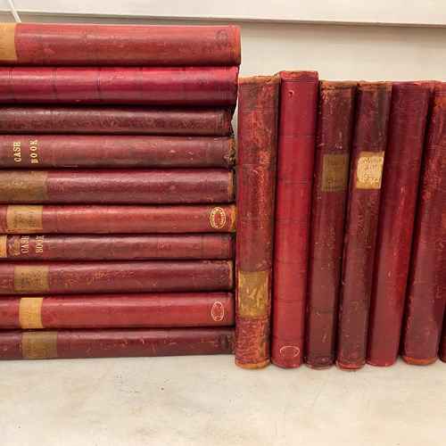 C1900 A Collection Of Leather Cash Books & Ledgers