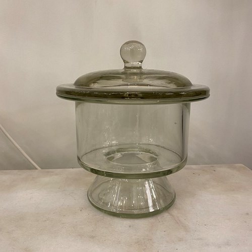 C1880 A Rare French Crystal Sweet Jar