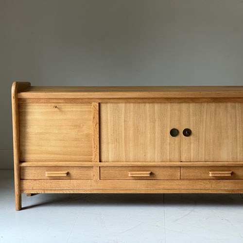 C1950 A Stylish Mid Century French Oak Enfilade Or Sideboard