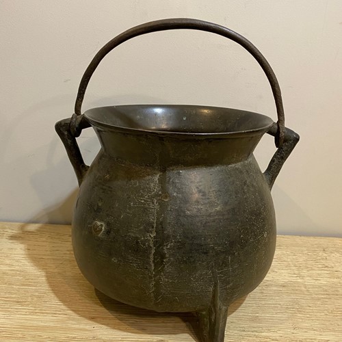 A Mid to Late 17th English Century Bronze Cauldron