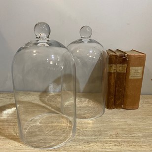 C1890 Tall Glass Cheese Domes - sol...