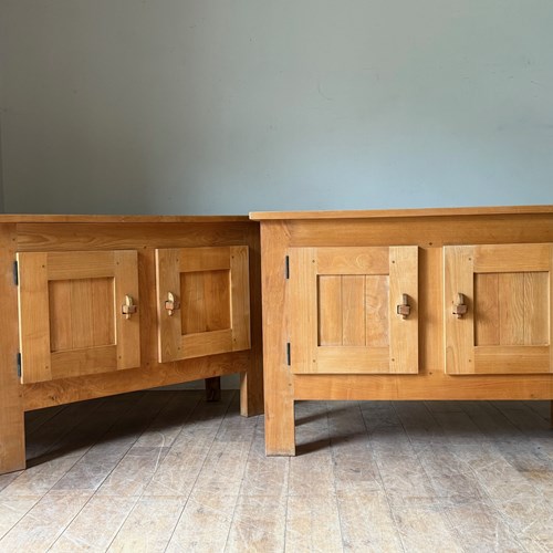 C1970 A Pair Of Chestnut Buffets By Artisans Et Paysans De Lozere