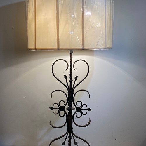 C1930 An Elegant French Iron Table Lamp