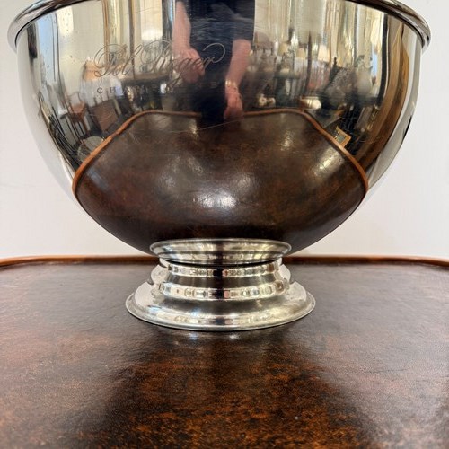 C1930 A Large French Silver Plate Champagne Bowl Pol Roger