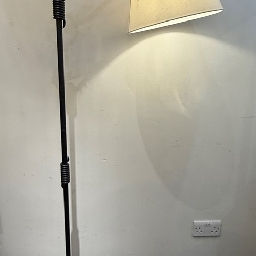 C1960 An Adjustable French Iron Floor Lamps After Jean Royere