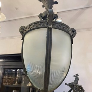 C1910 A Rare French Bronze Lantern