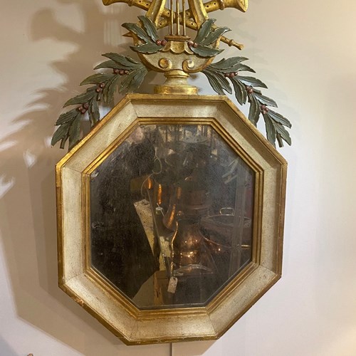 C1850 An Elegant French Painted Mirror