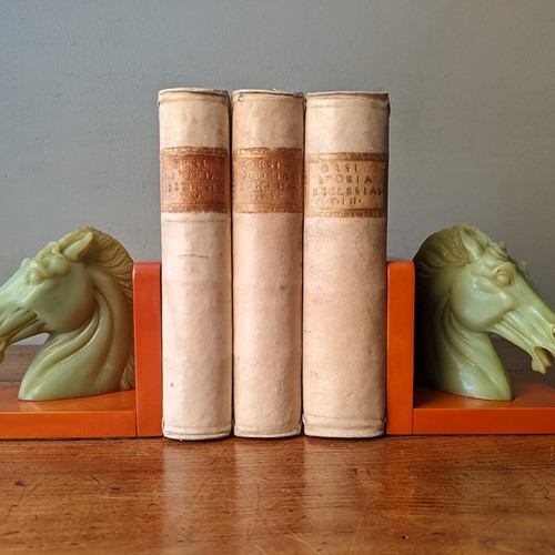 C1930 A RARE Pair of Red & Green Bakelite Bookends