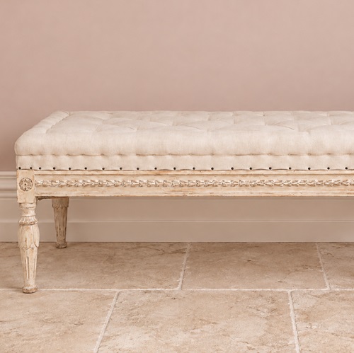 Swedish Gustavian Long Stool 