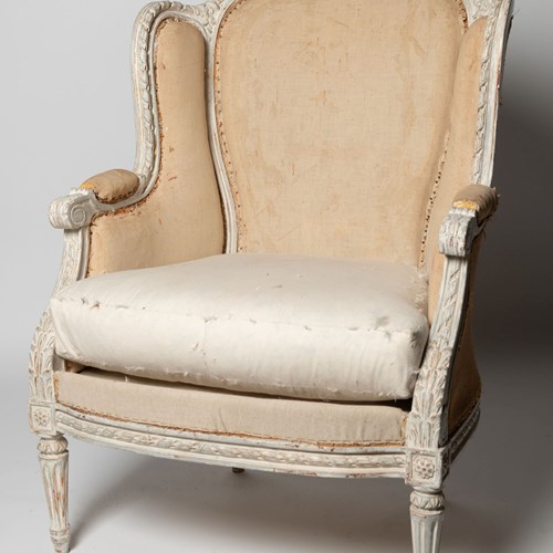 Antique French Wing Chair