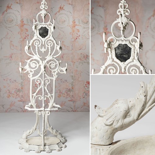 Antique French Coat & Umbrella Stand