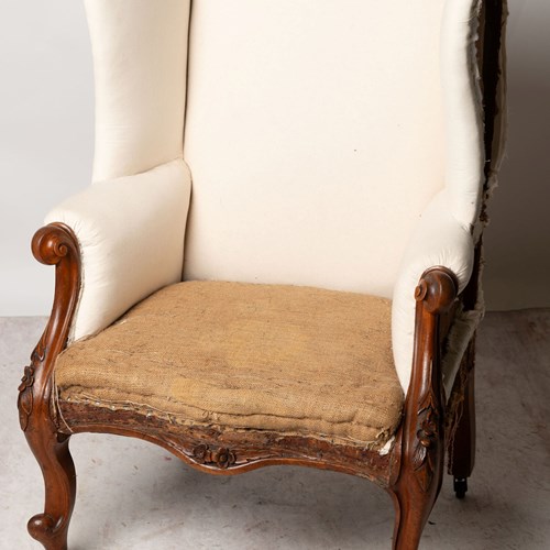 Antique English Wing Chair