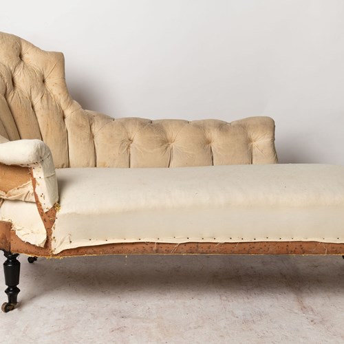 Antique French Napoleon III Chaise