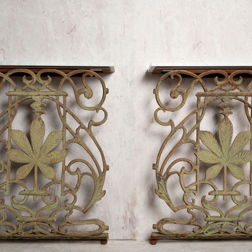 Antique French Pair Of Console Tables