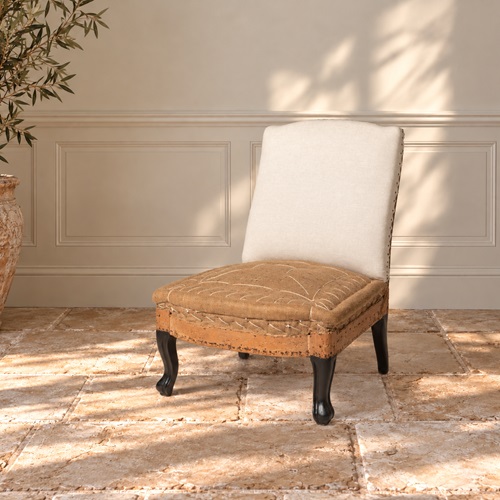 Antique French Slipper Chair
