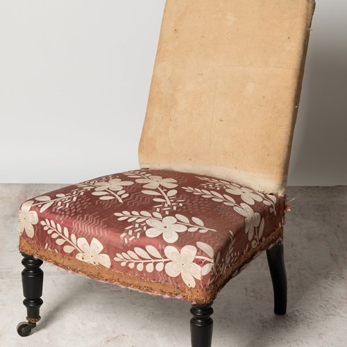 Napoleon III French Slipper Chair
