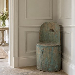 Antique Swedish Dug Out Chair