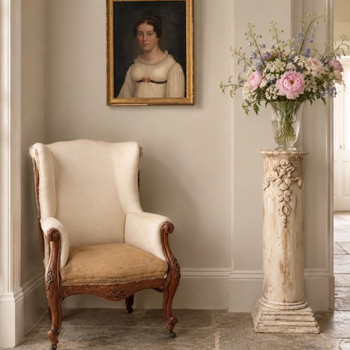 Antique English Wing Chair