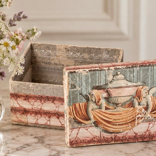 Antique French Paper Box