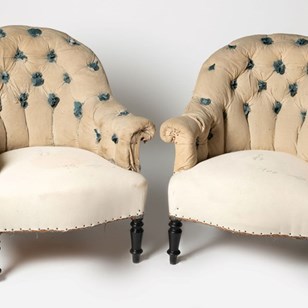 Tub Pair Of French Chairs