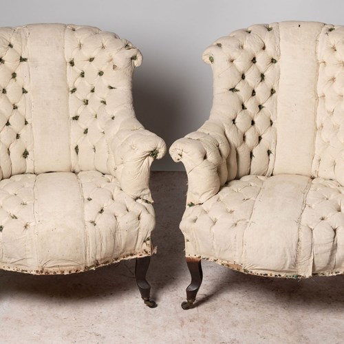 Antique French Pair Of Chairs