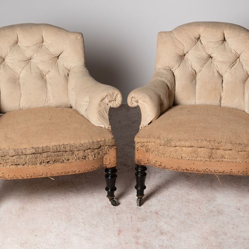 Small Pair Of Napoleon III Chairs