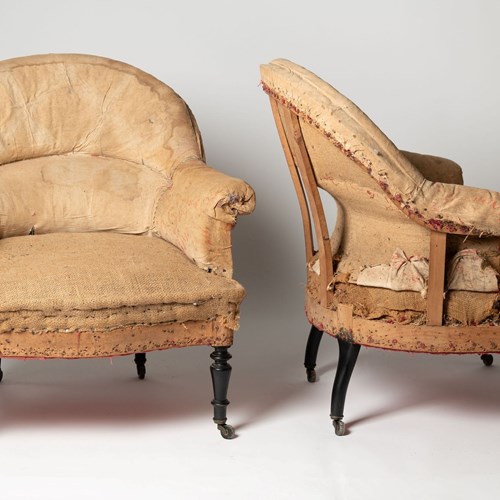 French Pair Of Tub Chairs
