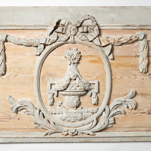 Antique French Carved Panel 