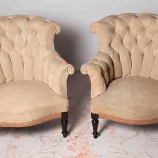 Antique French Pair Of Chairs