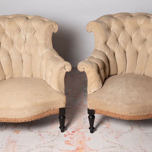 Antique French Pair Of Chairs