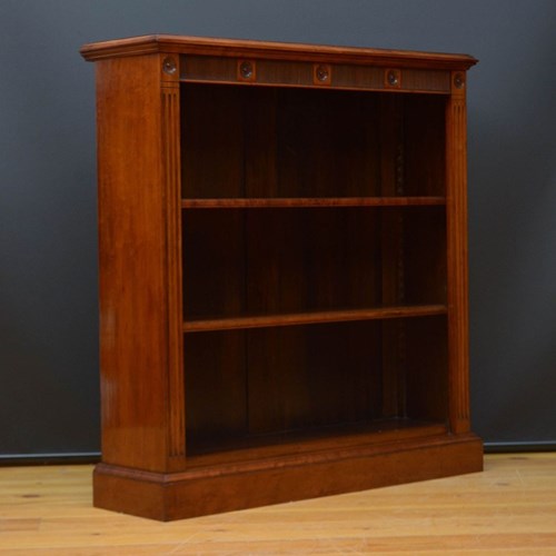 Victorian Mahogany Open Bookcase