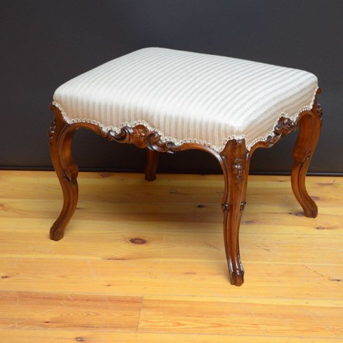 Victorian Walnut Stool